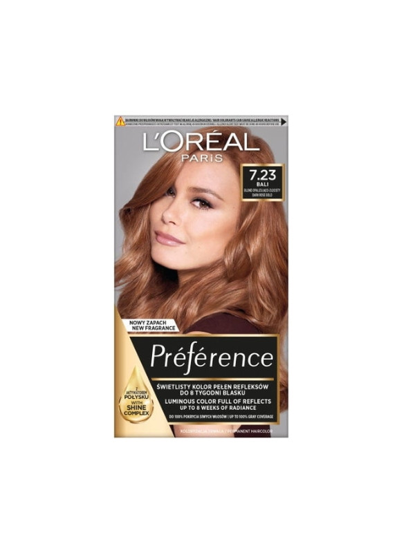 L'oreal Preference Farba do włosów /7.23/ Blond Opalizująco-złocisty Deep Rose Gold