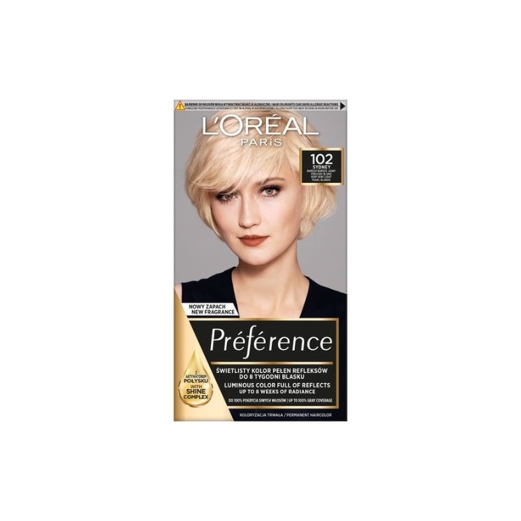 Фарба для волосся L'oreal Preference /102/ Very Very Light Pearl Blond