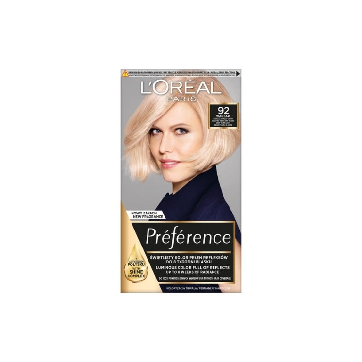 Фарба для волосся L'oreal Preference /92/ Very Very Light Бежево-перламутровий Blond