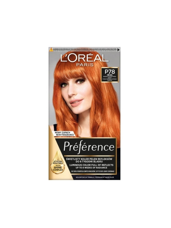 L'oreal Preference Farba do włosów /P78/ Bardzo Intensywna Miedź