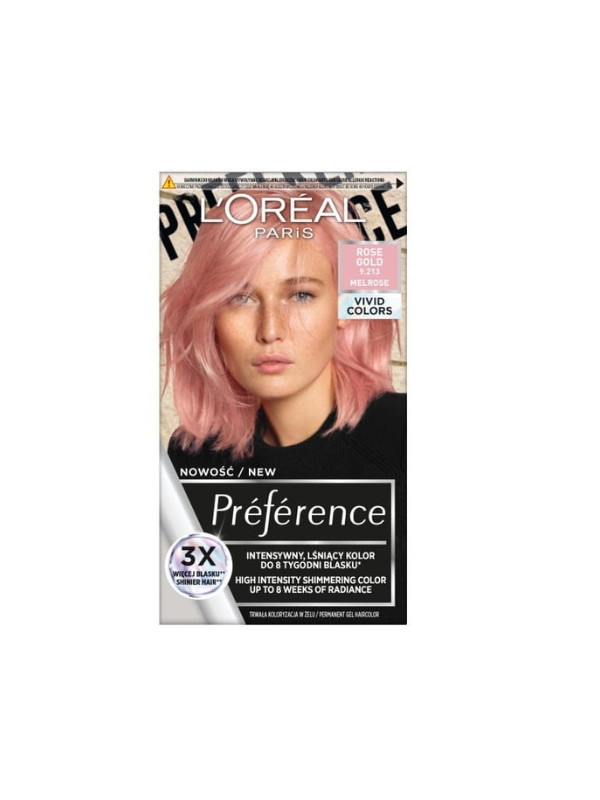 L'oreal Preference Vivid Colors Farba do włosów /9.213/ Rose Gold