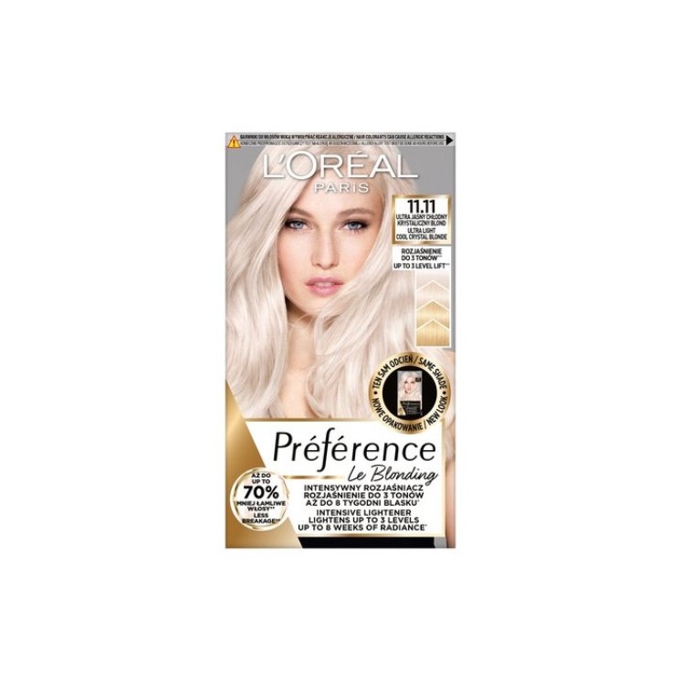 L'oreal Preference Hair dye /11.11/ Ultralight Cool Crystal Blond