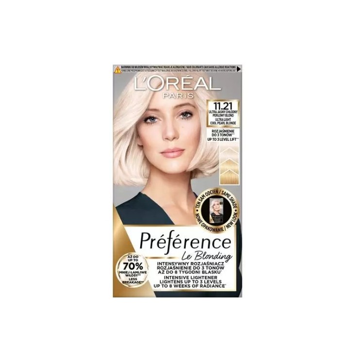 Фарба для волосся L'oreal Preference /11.21/ Ультрасвітлий холодний перламутровий Blond