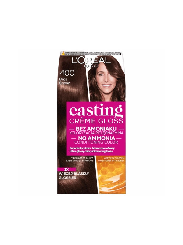 L'oreal Casting Creme Gloss Farba do włosów /400/ Brąz