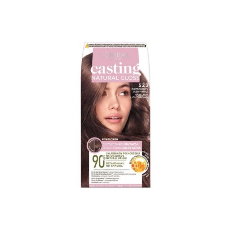 L'oreal Casting Natural Gloss Hair dye /523/ Nut Light Brown