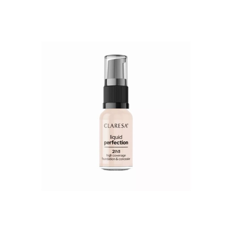 Claresa Liquid Perfection 2in1 Concealer - Foundation /101/ Light 18 г