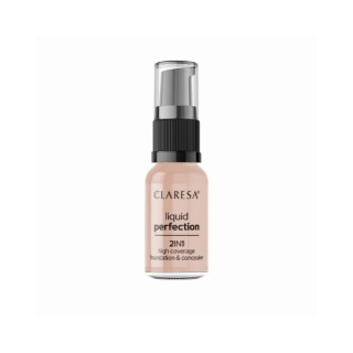 Claresa Liquid Perfection 2in1 Concealer - Foundation /104/ Nude 18 г