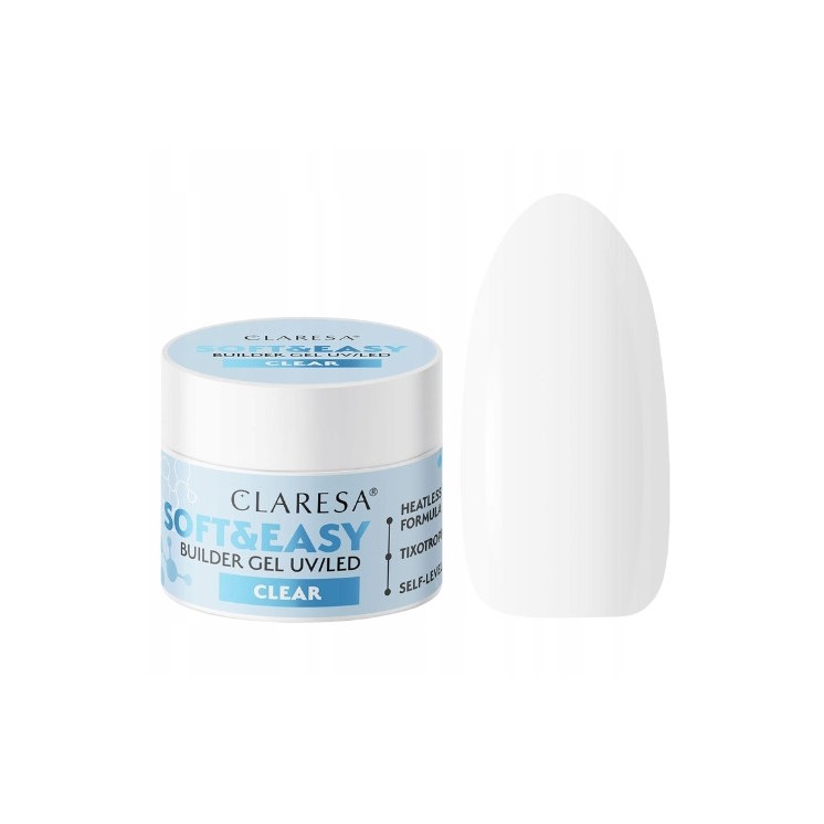 Claresa Soft & Easy Nail Builder Gel Clear 45 g