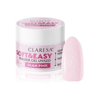Гель для нарощування нігтів Claresa Soft & Easy Glam Pink 45 г