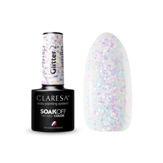 Лак для нігтів Claresa Glitter Hybrid /2/ 5 г