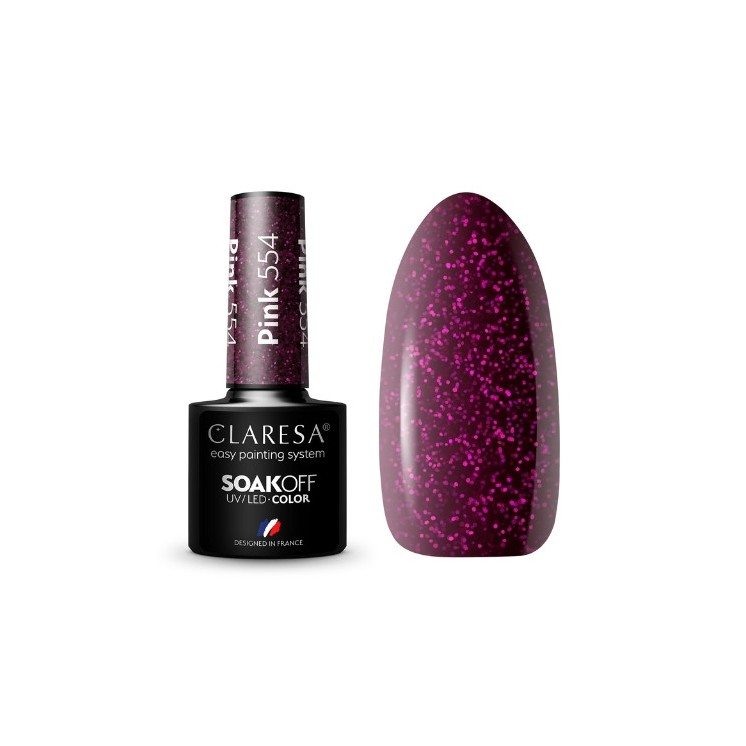 Claresa Pink Hybrid nail polish /554/ 5 g
