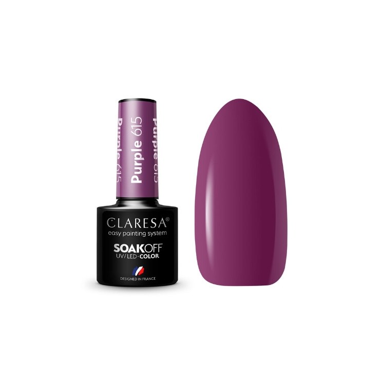 Claresa Purple Hybrid nail polish /615/ 5 g