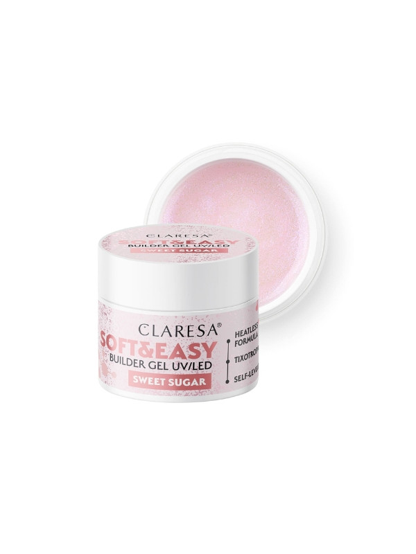 Claresa Soft & Easy Żel budujący do paznokci Sweet Sugar 45 g