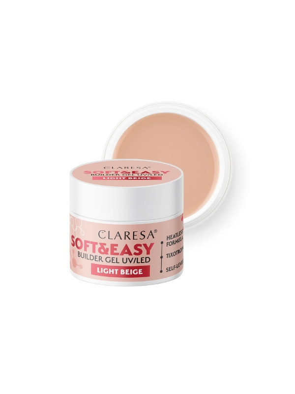 Claresa Soft & Easy Żel budujący do paznokci Light Beige 45 g