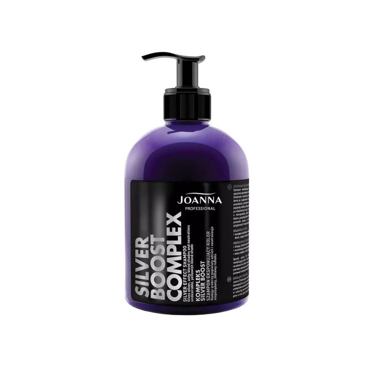 Joanna Professional SILVER BOOST COMPLEX Hair shampoo highlighting silver color 500 ml