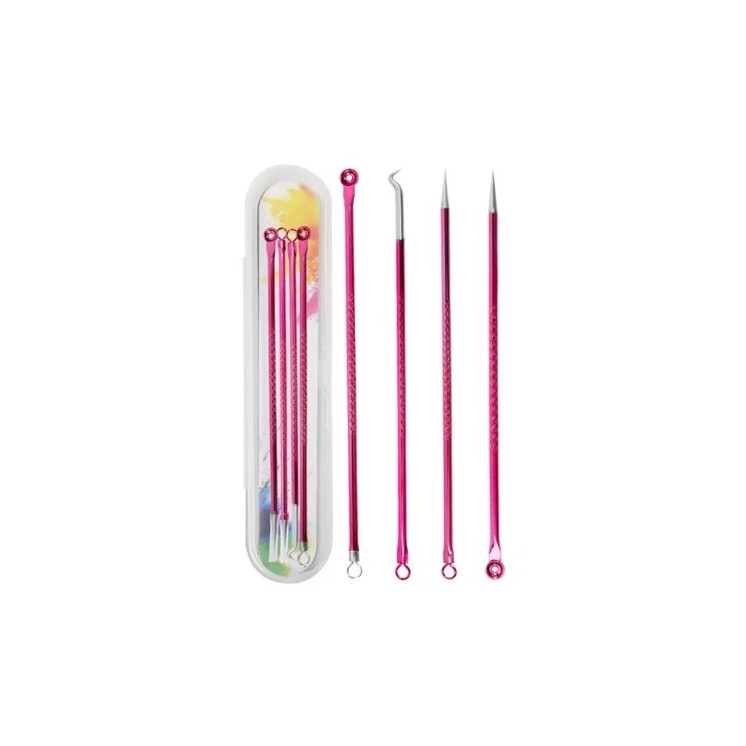 Blackhead removal set 4-piece Rose Red 1 piece