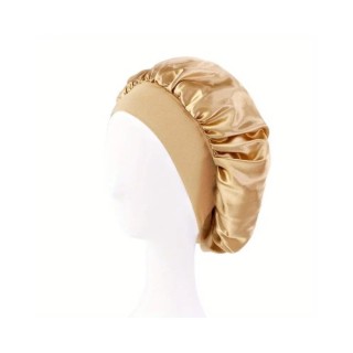 Satin sleeping cap Golden 1 piece