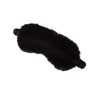 Plush Sleeping Eye Mask Black 1 piece