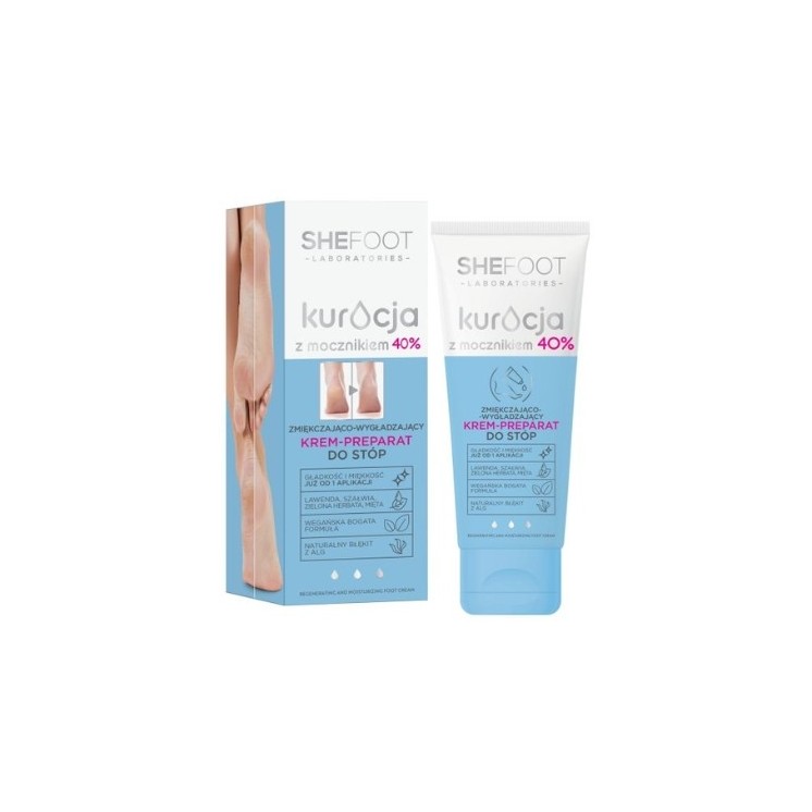 SheFoot Softening and smoothing Cream - Підготовка для ніг з сечовиною 40% 75 мл