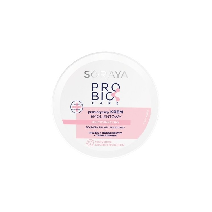 Багатофункціональний крем для тіла Soraya ProBio Care Prebiotic Emollient Body Cream для сухої та чутливої шкіри 200 мл