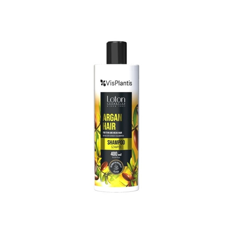 Vis Plantis Loton Szampon do włosów cienkich i osłabionych z olejem arganowym 400 ml