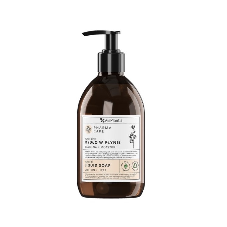 Vis Plantis Pharma Care Натуральне рідке мило Бавовна + Сечовина 500 мл