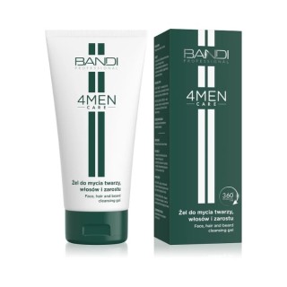 Bandi 4Men Care Gel для миття обличчя, волосся та бороди 150 мл