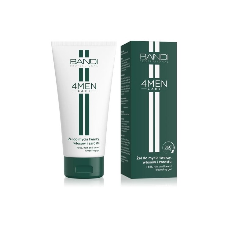 Bandi 4Men Care Gel for washing face, hair and beard 150 ml