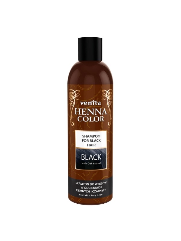 Venita Henna Color Szampon do włosów ciemnych i czarnych Black 250 ml