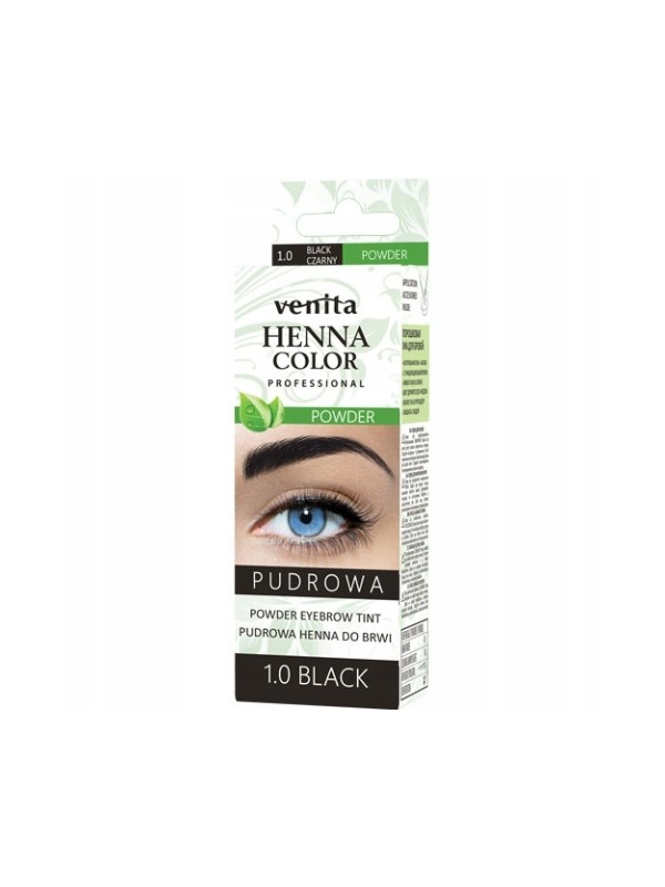 Venita Professional pudrowa Henna do brwi /1.0/ Czarna 4 g