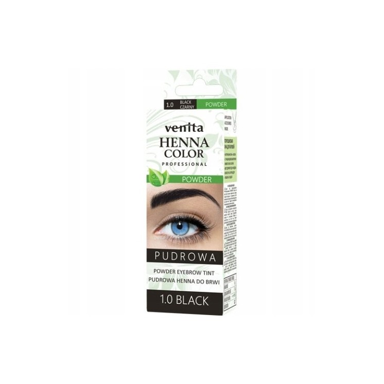 Venita Professional powder Henna for eyebrows /1.0/ Black 4 g