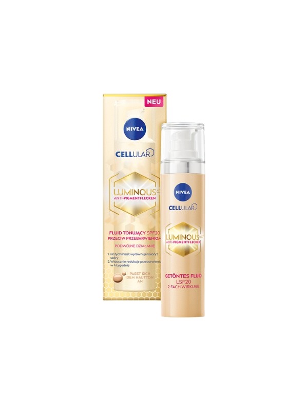 Nivea Cellular Iluminous Anti Spot tonujący Krem do twarzy przeciw przebarwieniom SPF20 40 ml