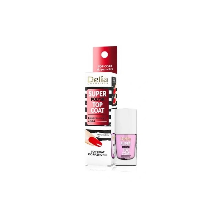 Delia Super gloss Top Coat для нігтів Ефект за 12 днів 11 мл