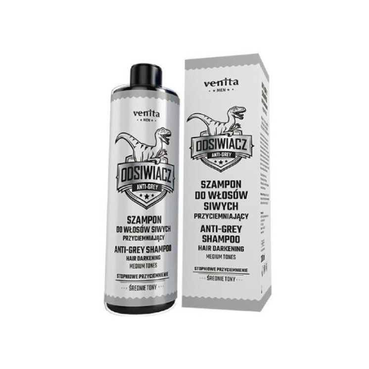 Venita Men Darkening degreaser Shampoo for gray hair Medium tones 200 ml