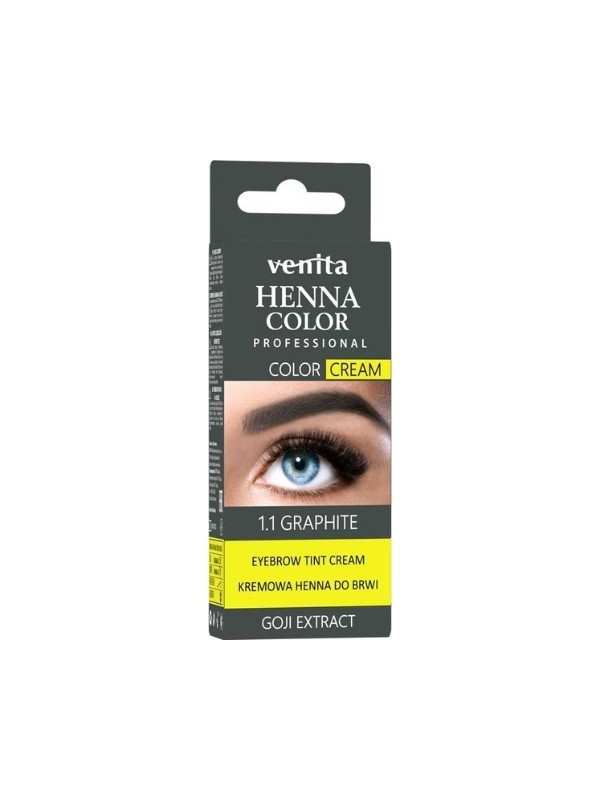 Venita kremowa Henna do brwi /1.1/ Grafit 30 g