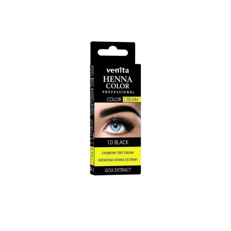 Venita cream Henna for eyebrows /1.0/ Black 30 g