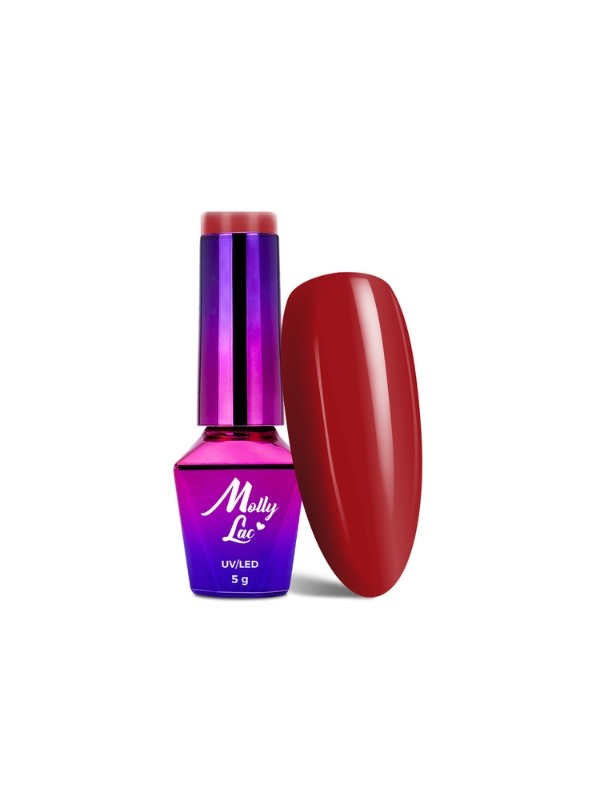 MollyLac /196/ Hearts & Kisses Lakier Hybrydowy Ruby Ring 5 ml