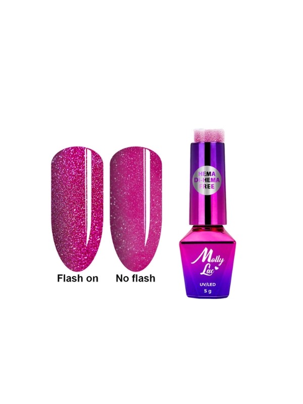 MollyLac /601/ Duo Flashing Lights Lakier Hybrydowy Rose of Dreams 5 ml