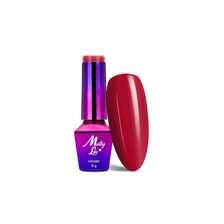 MollyLac /8/ Glamour Women Hybrid Nail Polish Red Carpet 5 мл