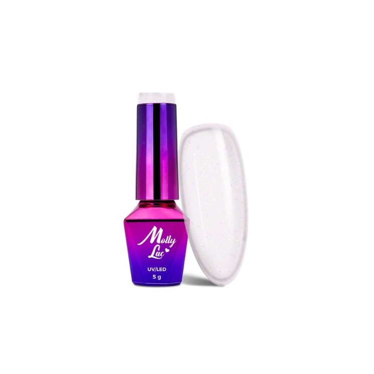 MollyLac /220/ Winter Crystalize Hybrid Nail Polish Morning Light 5 ml