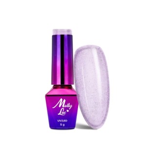 MollyLac /224/ Winter Crystalize Hybrid Nail Polish Birthday Girl 5 мл