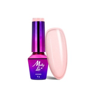 MollyLac /477/ Macarons Fairy Cake Hybrid Nail Polish 5 ml