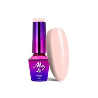 MollyLac /521/ I'm The Nudelover Porcelain Hybrid Nail Polish 5 ml