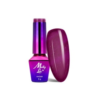 MollyLac /191/ Hearts & Kisses Lakier Hybrydowy A Kiss in Paris 5 ml