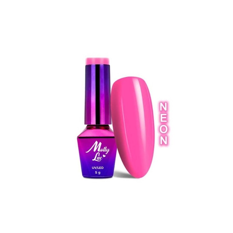MollyLac /332/ Fancy Fashion Lakier Hybrydowy Splash of Pink 5 ml