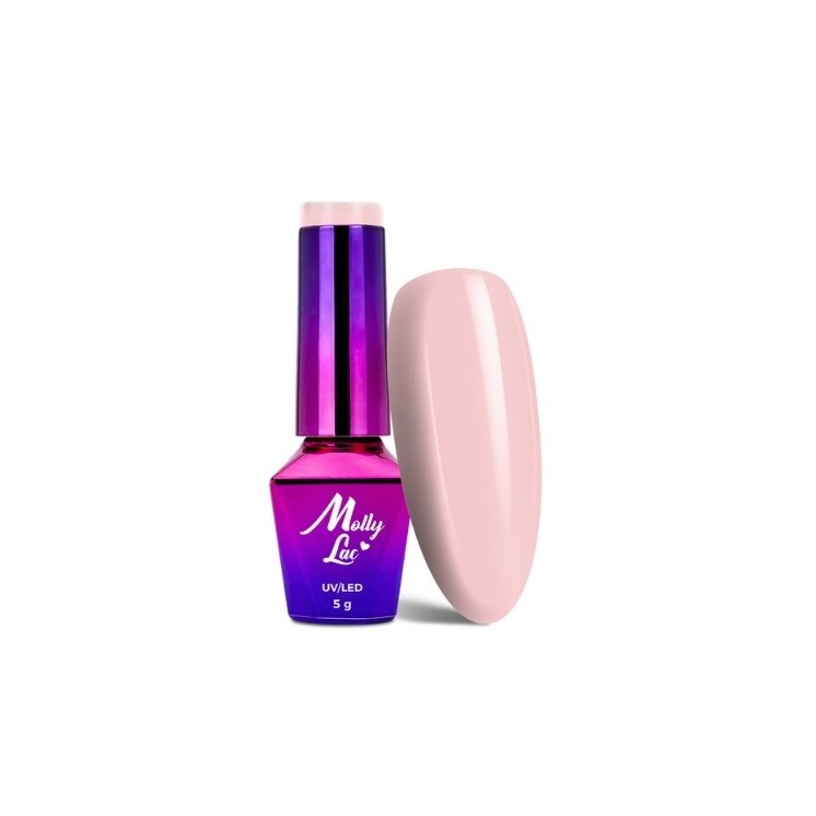 MollyLac /304/ Skin & Make Up Hybrid Nail Polish Blondie Pink 5 ml