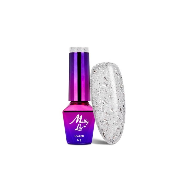 MollyLac /34/ Queens of Life Lakier Hybrydowy Glam Diamond 5 ml