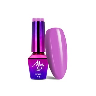 MollyLac /17/ Coctails & Drinks Hybrid Nail Polish Purple Smoothie 5 мл