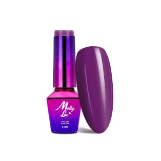MollyLac /18/ Coctails & Drinks Hybrid Nail Polish Blackcurrant Impress 5 мл