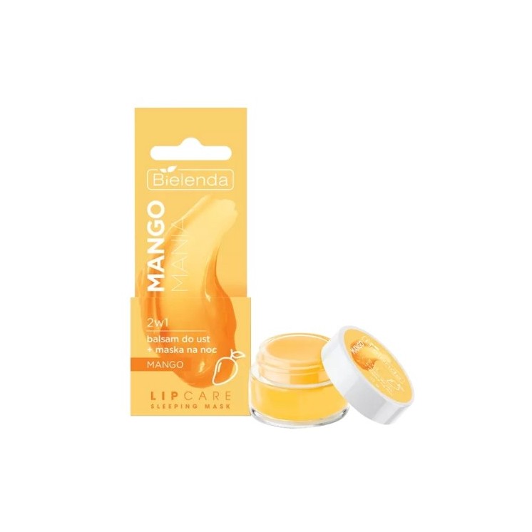 Bielenda Lip Care Sleeping Mask Mango Mania 2in1 Бальзам для губ + нічна маска 10 г